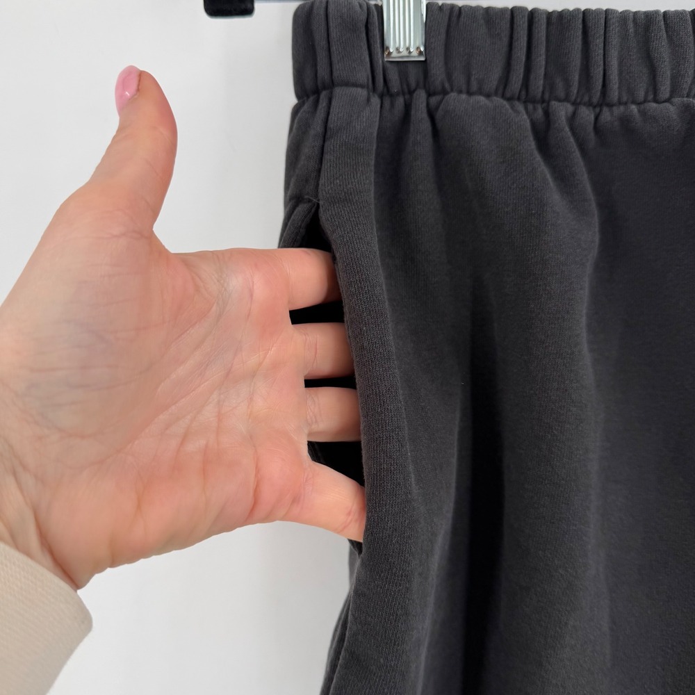 J Galt Jogger Sweatpants Women OS Small Faded Black Pull on Loungewear Indie - Picture 7 of 11
